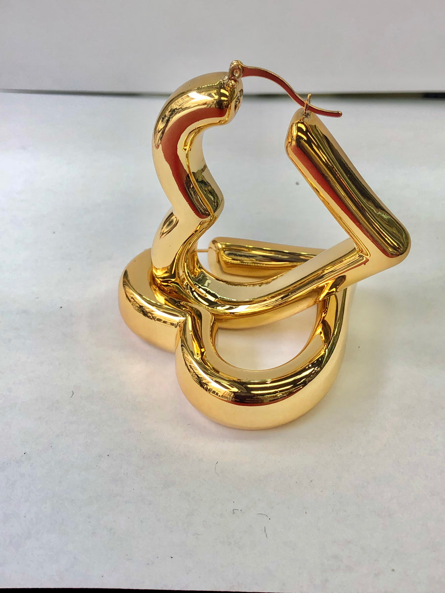 Hoop Earrings, 18K Gold Fill