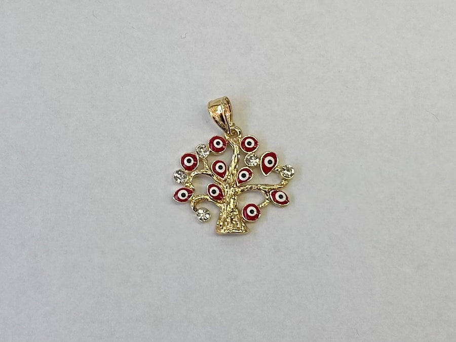 Tree of life Evil Eye pendant