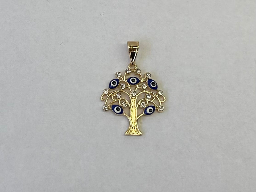 Tree of life Evil Eye pendant