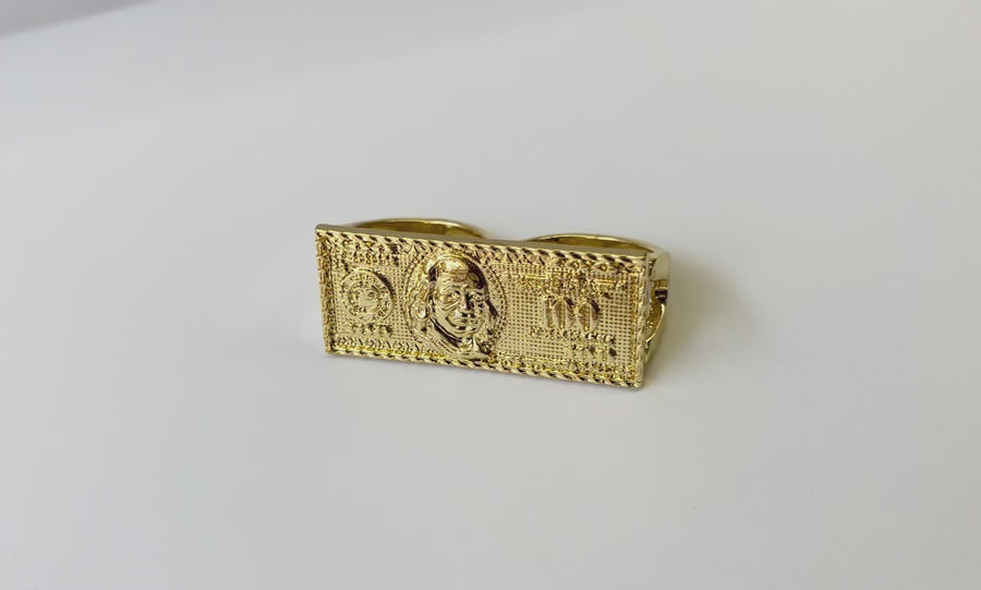 Double Finger Ring Benjamin Franklin