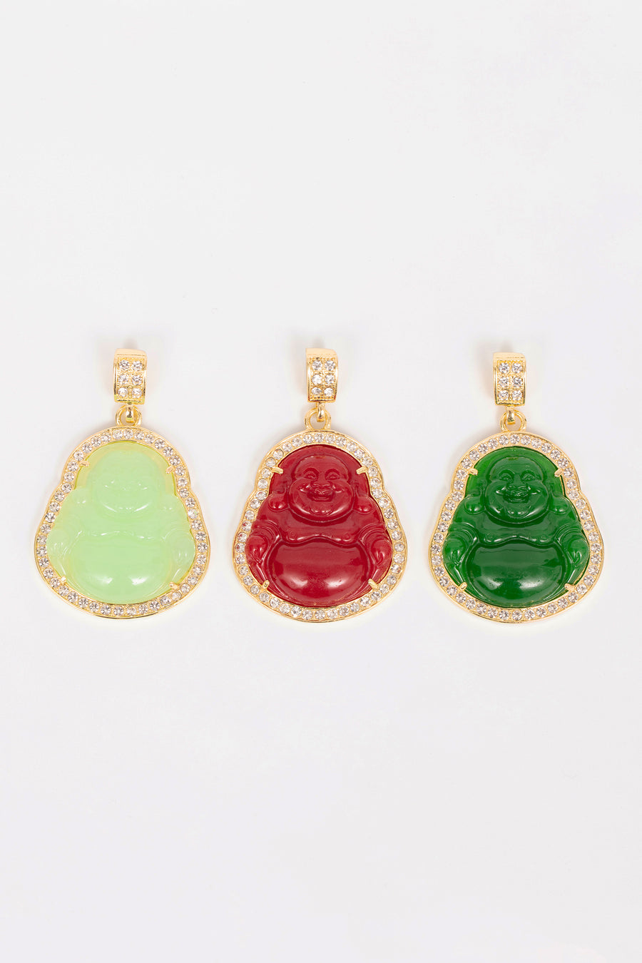 Laughing Buddha Pendant Med, 3 Colors