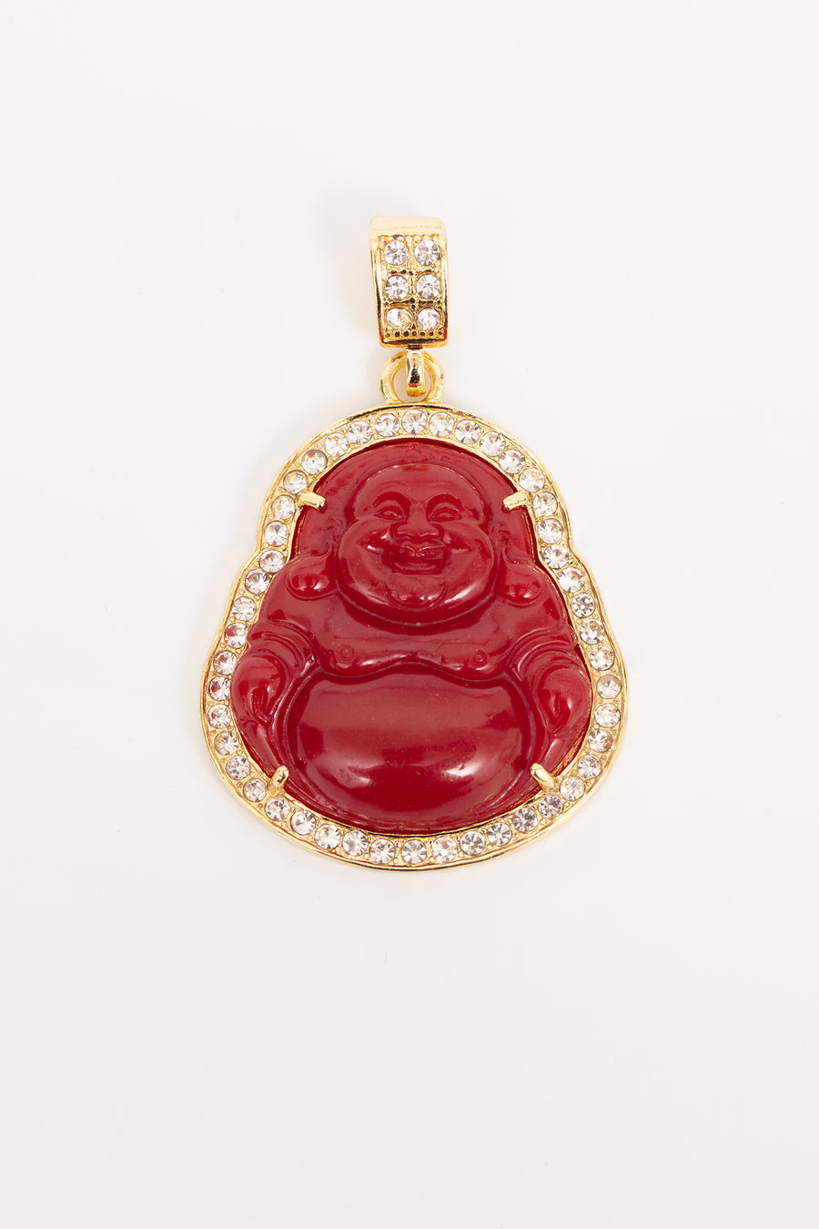 Laughing Buddha Pendant Med, 3 Colors